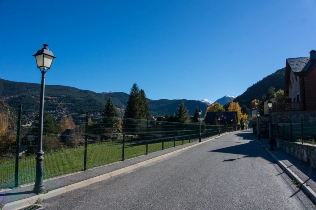 Residential street in Sispony, La Massana, Andorra