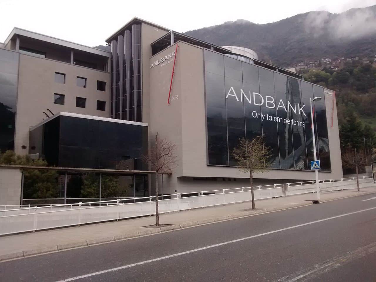 Branches for the major Andorra banks are modern and easy to find.