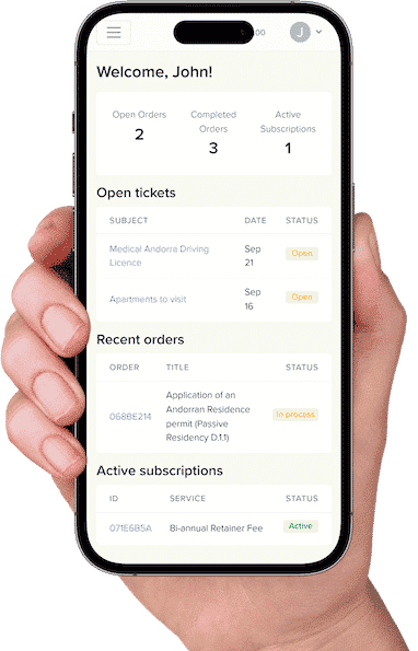 Andorra Guides Portal on Mobile Device